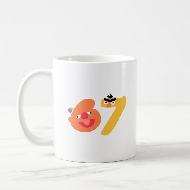 6-7 Zahlen-Muppets Kaffeetasse (Links)
