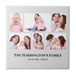 6 Abschnitte Minimalistische graue Rahmen für das  Fliese