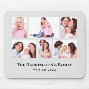 6 Abschnitte Minimalistische graue Rahmen für das  Mousepad