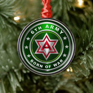 6. ARMY Metal Ornament