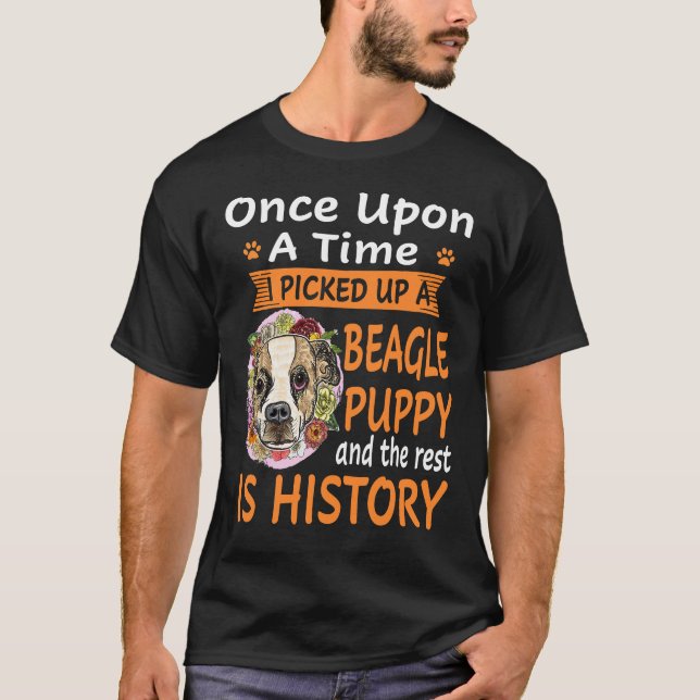 6 auf einmal Beagle Welpe T-Shirt (Vorderseite)