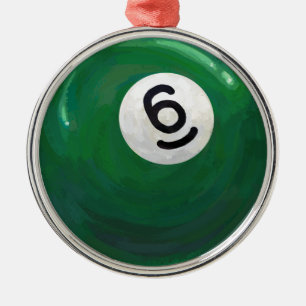 6 Ball Silbernes Ornament