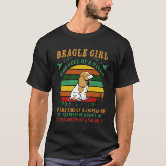 6 Beagle Mädchen - die Seele - Das Feuer - Das Her T-Shirt