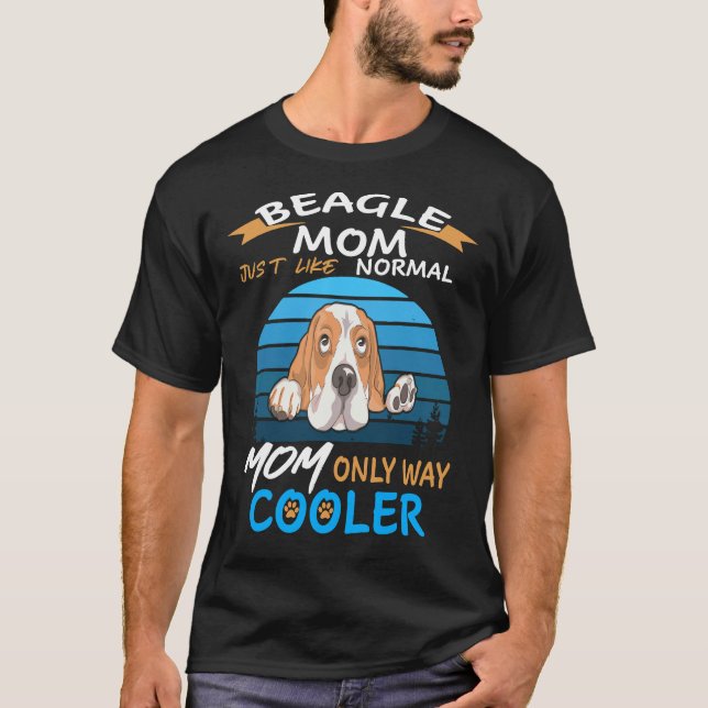 6 Beagle-Mutter-Kühler T-Shirt (Vorderseite)