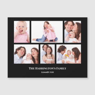 6 Bereiche Benutzerdefinierte schwarze Rahmen für Magnetkarte