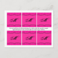 6 Bevorzugte Tags Hot Pink Damask Lace Print Patte