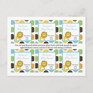 6 Bevorzugungs-Umbau-Dschungel-König Lion Safari Einladungspostkarte