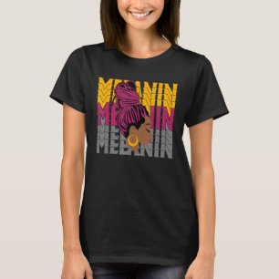 6 Bordeaux-T-Shirt für Schwarzes Melanin Kindersch T-Shirt