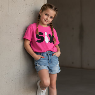 6. Bowling-Geburtstags-T-Shirt für Kinder im Alter T-Shirt