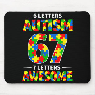 6 Buchstaben Autismus 7 Buchstaben großartig 67 Au Mousepad