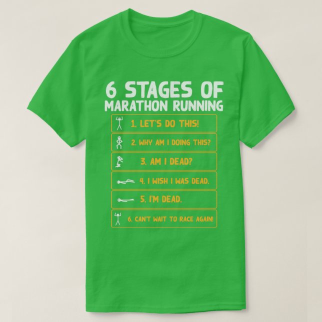 6 Bühnen Marathon 3 T-Shirt (Design vorne)