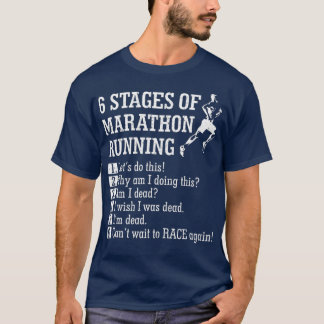 6 Bühnen Marathon RunningGift für den Finaliste T-Shirt
