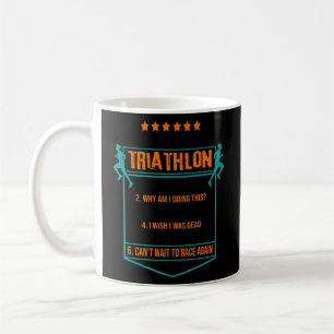 6 Bühnen Triathlon Läufer Baden Radsport Triathl Kaffeetasse
