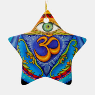 6. chakra, drittes Auge Keramikornament
