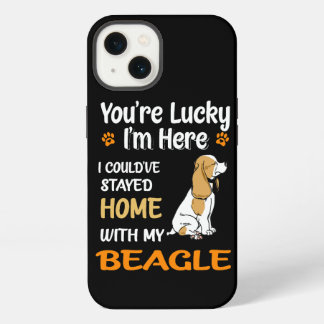 6 Du hast Glück zu Hause mit meinem Beagle iPhone 13 Hülle