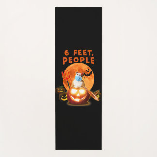 6 Feet People Bulldog Dog With Mask Halloween Gift Yogamatte