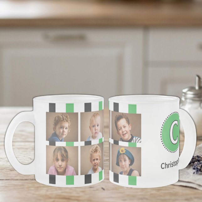 6 Foto Anfangsname Schwarz Grün Mattglastasse (Von Creator hochgeladen)