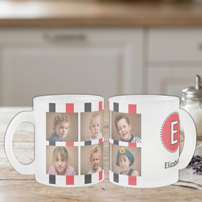 6 Foto Anfangsname Schwarz Rot Mattglastasse (Von Creator hochgeladen)