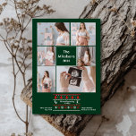 6 Foto Baby Wir erwarten Schwangerschaft Ankündigu Feiertagskarte<br><div class="desc">Feiern Sie Ihr erstes Weihnachtsfest als verlobtes Paar mit unserer 6 Fotos Elegant First Christmas Verlobt Holiday Card. Dieses raffinierte Design bietet Platz für sechs Ihrer Lieblings-Verlobung-Fotos, schön arrangiert, um Ihre Liebe zu erzählen. Die elegante Gestaltung, gepaart mit ausgeklügelter Typografie und zarten Urlaubsszenen, schafft einen zeitlosen und eleganten Look. Diese...</div>