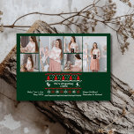 6 Foto Baby Wir erwarten Schwangerschaft Ankündigu Feiertagskarte<br><div class="desc">Feiern Sie Ihre freudigen Neuigkeiten mit unserer Multi-Foto Weihnachtsschwangerschaft Announcement Card. Diese festliche Karte verfügt über mehrere Foto-Slots, mit denen Sie eine Reihe von gepflegten Momenten teilen und Ihre spannenden Neuigkeiten stilvoll präsentieren können. Das Design vereint Weihnachtselemente wie Ziergegenstände, Schneeflocken oder Urlaubsgärten und schafft so eine warme und feierliche Atmosphäre....</div>