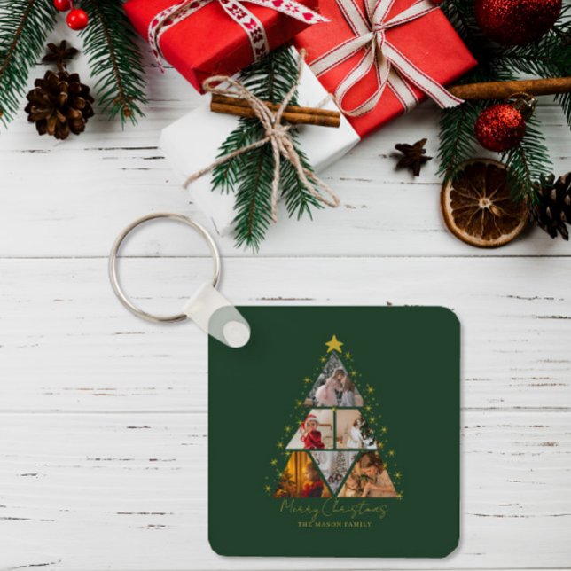 6 Foto Baumform Weihnachtsgeschenk für sie Schlüsselanhänger (Von Creator hochgeladen)