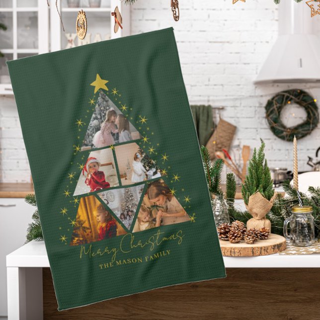 6 Foto Baumform Weihnachtskarte Geschirrtuch (Von Creator hochgeladen)
