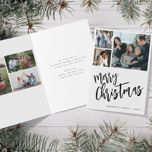 6 Foto Collage Frohe Weihnachten moderne Drehbuch