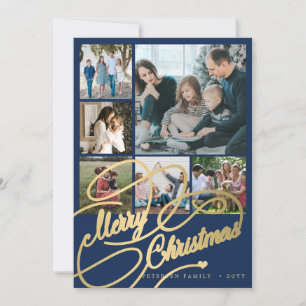 6 Foto-Collage Frohe Weihnachten Skript Familie