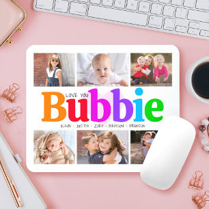 6 Foto Collage Liebe Sie Bubbie farbenfroh Moderne Mousepad