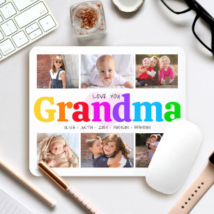 6 Foto Collage Liebe Sie Oma Colorful Modern Mousepad