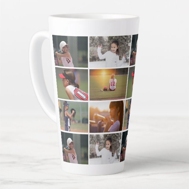 6 Foto Collage Muster Milchtasse (Linke Ecke)