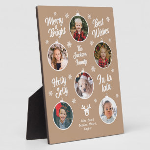 6 Foto Collage Oma Ornamente Weihnachten Rote Pl Fotoplatte