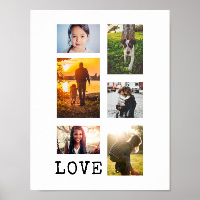 6 Foto-Frame-Collage Poster (Vorne)