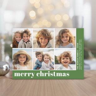 6 Foto-Offset - Frohe Weihnachten in Fettschrift -