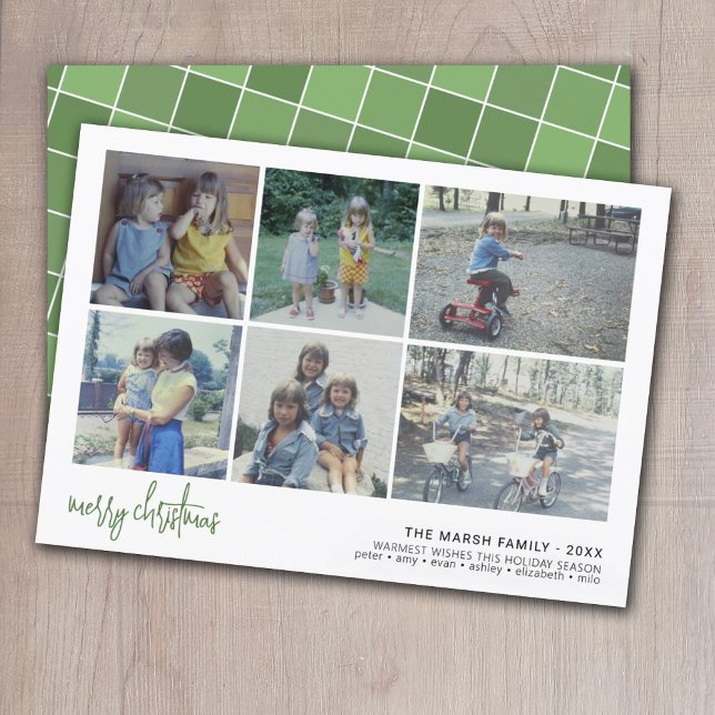 6 Foto Script Frohe Weihnachten - White Border Til (Von Creator hochgeladen)