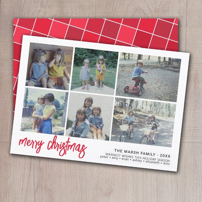 6 Foto Script Frohe Weihnachten - White Border Til (Von Creator hochgeladen)