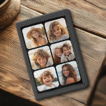 6 FotoCollage mit abgerundeten Ecken in schwarz Tri-fold Geldbeutel<br><div class="desc">Verwenden Sie quadratisch zugeschnittene Foto für beste Ergebnisse. Dieses 6 Foto moderne Gitter mit einer Collage und abgerundeten Ecken. Fügen Sie Ihre Lieblingsfotos zu diesem Film-Streifen für einen lustigen Speicherbewahrer hinzu. Ein künstlerischer Weg,  um Ihre besten Foto-Sharing-Bilder anzuzeigen.</div>