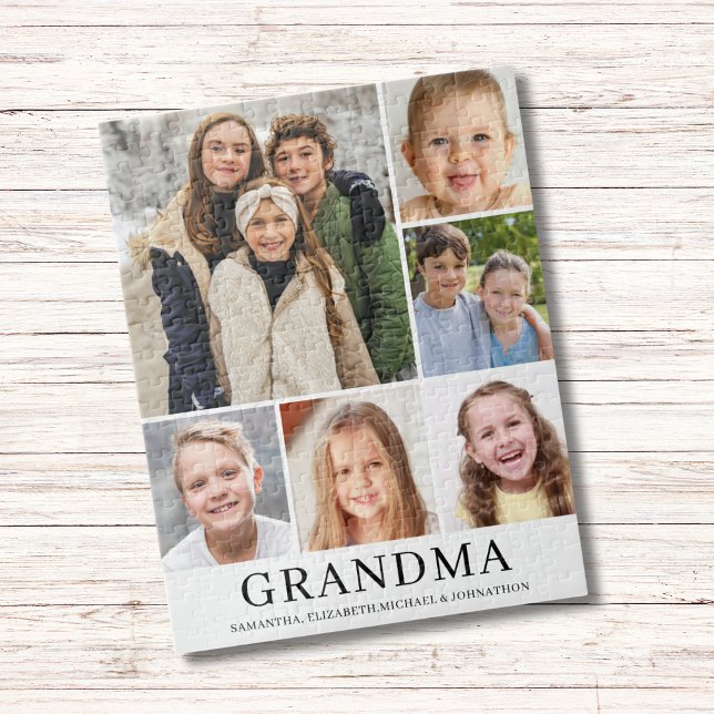 6 FotoCollage Oma Personalisiert Puzzle (Von Creator hochgeladen)