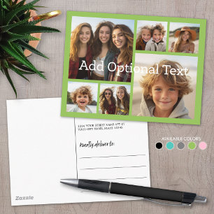 6 Fotocollage Optionaler Text — CAN Bearbeiten von Postkarte