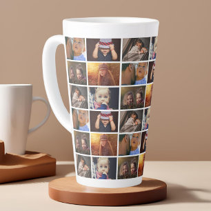 6 Fotos Collage Familienfoto Muster Erinnerungsstü Milchtasse