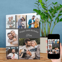 6 Fotos Collage Geburtstag zum Geburtstag für Söhn