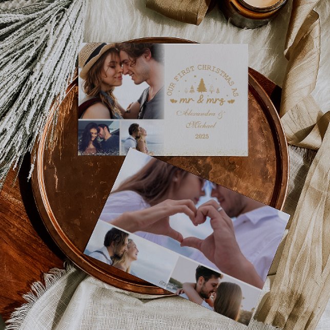 6 Fotos Erste Weihnachten als Mr. und Mrs. gold (Von Creator hochgeladen)