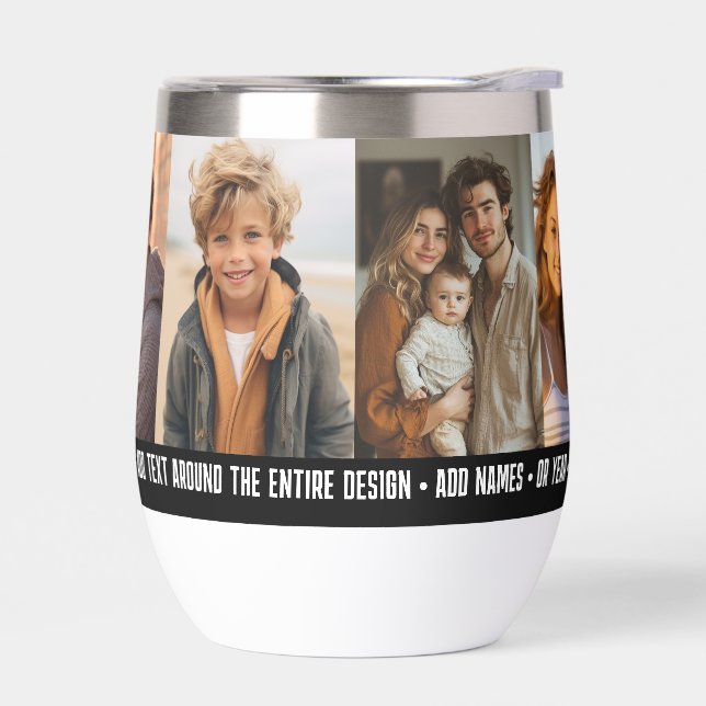 6 Fotovorlage Moderner, minimaler Text über Foto (Links)