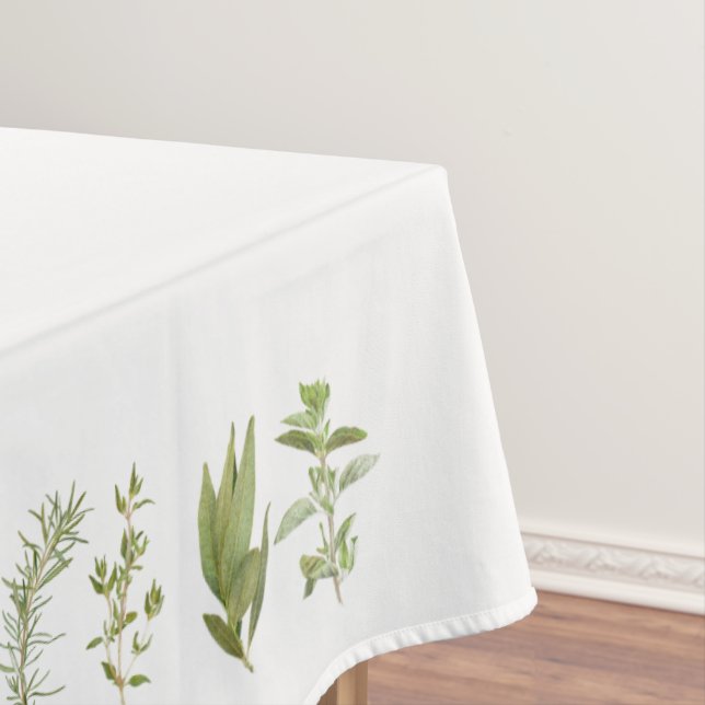 6 FRISCHE HERBS 60 x 84 Tabletten Tischdecke (Beispiel)