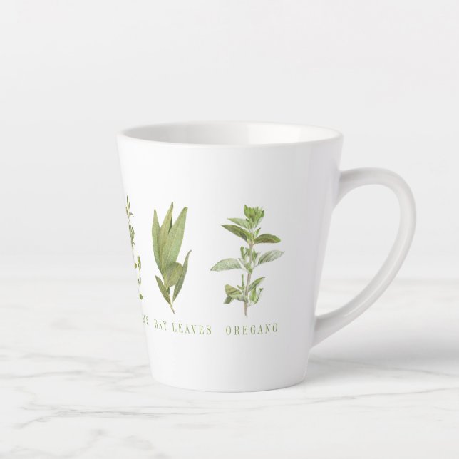 6 FRISCHE HERBS Latte Tasse (Rechts)