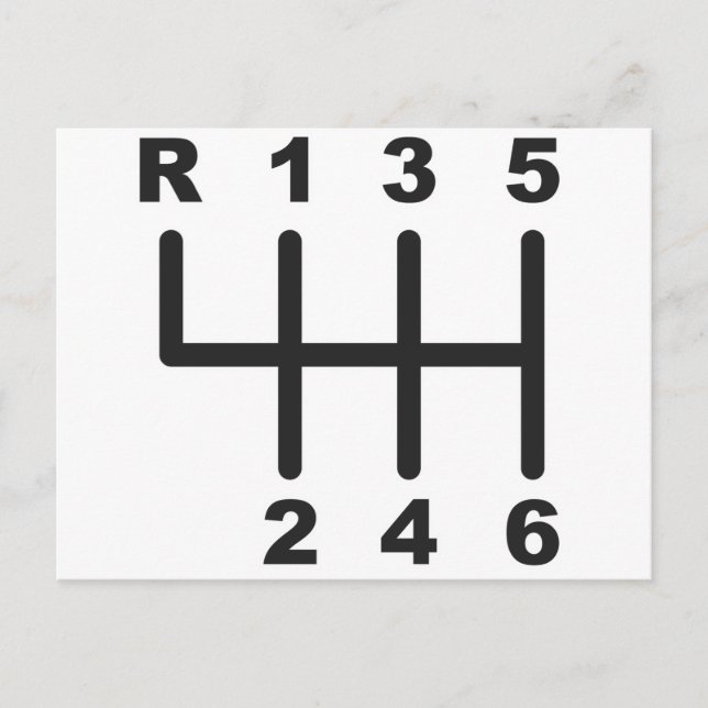 6-Gang-Gate Postkarte (Vorderseite)