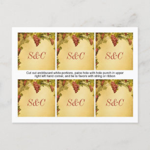 6 GASTGESCHENK HOCHZEITEN POSTKARTE