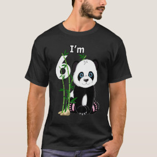 6. Geburtstag 6 Jahre altes Party Tier Panda 1 T-Shirt