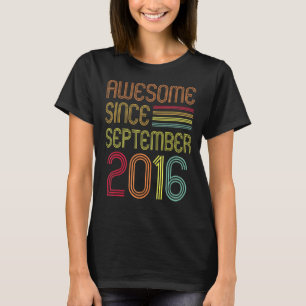 6. Geburtstag 6 Jahre Phantastisch seit September T-Shirt