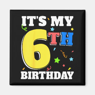 6. Geburtstag 6 sechs Alles Gute zum Geburtstag Ju Magnet